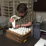 Aufspritzen der Schaummasse